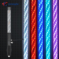 NWH-DWRGB Double Wrapped LED Whip RGB Color for Heavy Duty Driving