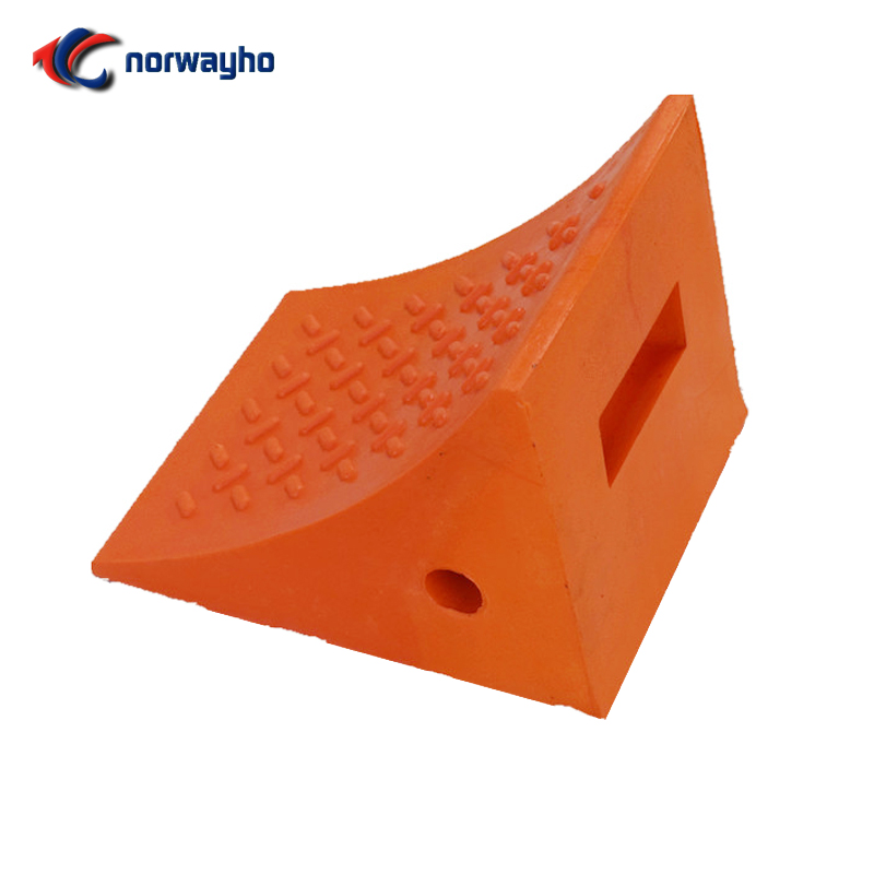 NWH-WCK02 Max Load Capacity 10T Polyurethane Wheel Chock, Safety Wheel Stopper